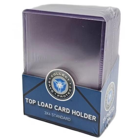 Collect Save Protect Top Load Card Holders – 3" x 4" – 25 Pack