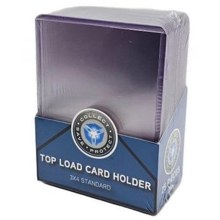 Collect Save Protect Top Load Card Holders – 3" x 4" – 25 Pack