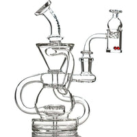 Toxic Glass 7" Recycler Set TX62 featuring a unique design for smooth dabs and superior filtration.