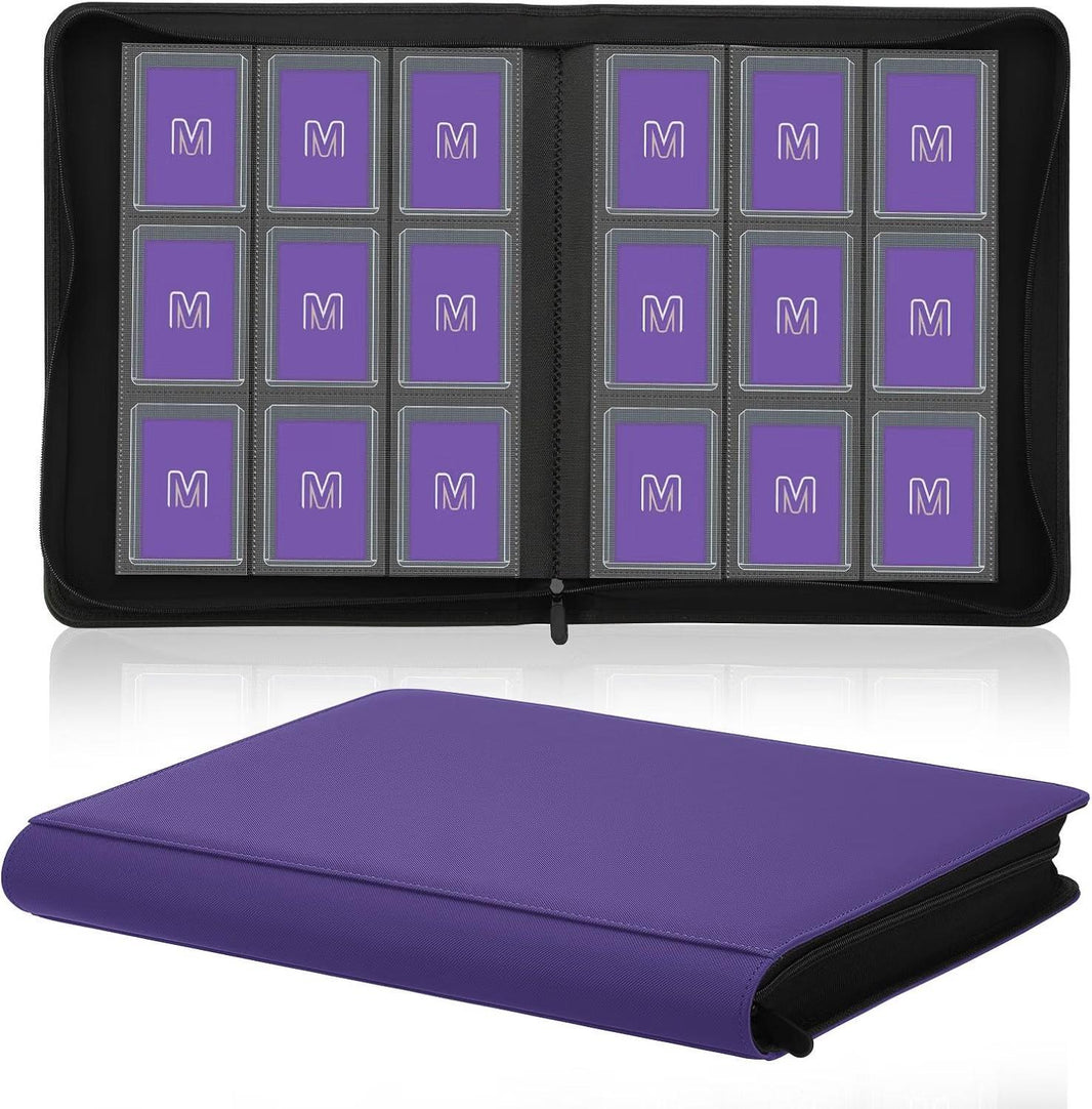 9-Pocket Toploader Trading Card Binder – Holds Up to 288 Cards