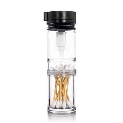 The Depot Clean Can: ISO Station Pump Dispenser and Cotton Swab Storage