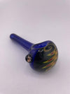Filla John Glass Hand Pipe - Cobalt w/ Wig Wag Cap
