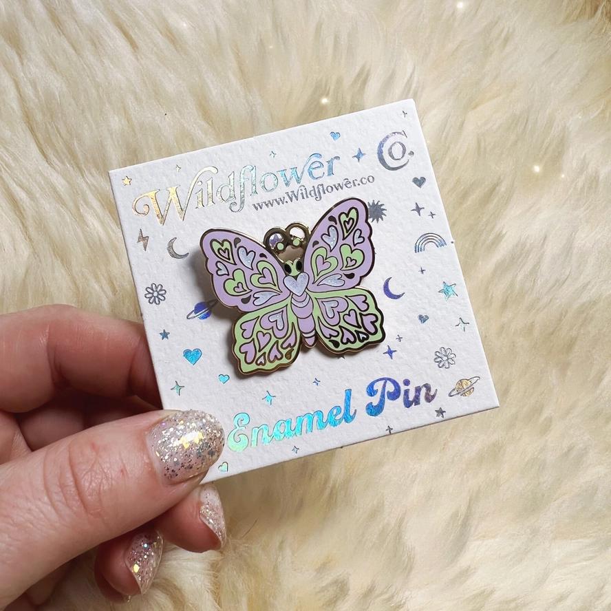 Wildflower Co. Butterfly Enamel Pin