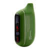 Flonq Max Pro 2% vape in green with LED screen, strawberry kiwi flavor, 20,000 puffs, and 650 mAh battery.