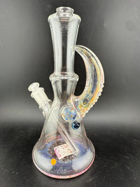 Brando Glass Mini Beaker - Fume Space Tech w/ Fumed Horn 10mm 45°