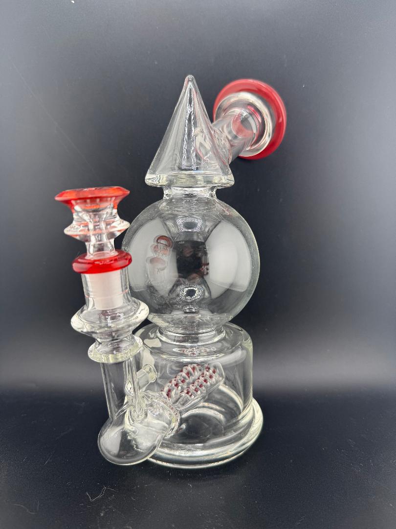 HWY Glass 9" Inline Bulb 14mm 90°
