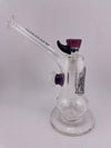Highgrade Glass - Clear Sacred Geometry w/ Colored accent Recessed Joint Bub
