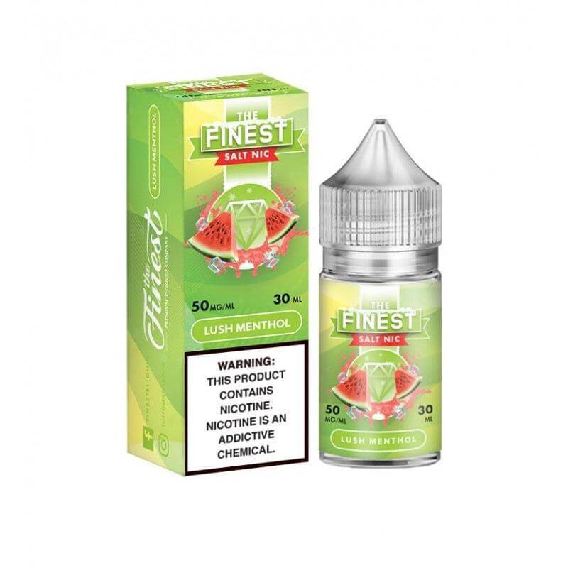 Finest Menthol vape juice 30ml bottle with packaging, offering a refreshing menthol flavor suitable for vaping.