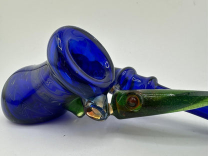 Brando Glass Dry Pipe -  Side Car W Horns