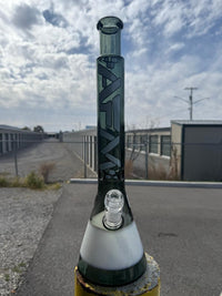 AFM Glass Quasar Beaker 14mm 45° smoke & White - Defect Beaker