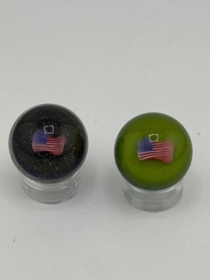 Paulson Pieces 20mm Millie Slurper Marble Cap - American Flag
