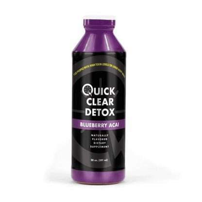 Quick Clear Detox 20oz Blueberry Acai drink for fast, natural body and urine cleanse.