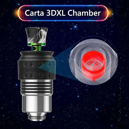 VOOZR Carta 3DXL Ceramic Chamber – Adapt to Focus V Carta 2 & Aeris Atomizer ( Coming Soon ) in space background.