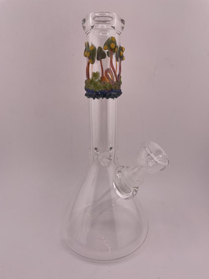 MJHoG 9” Flower Beaker - Mushroom Forest Top