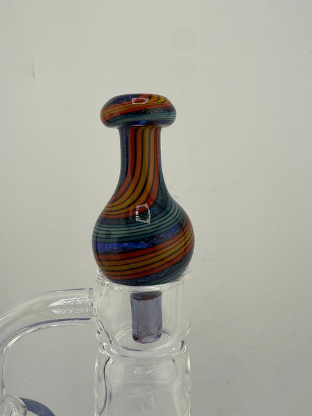 Highgrade Glass Line Work Dichro Bubble Cap