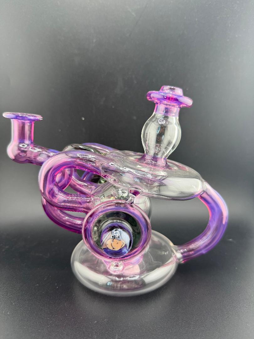 OG Badger Glass Star Gazer Circle Perk Bubble Dumper 10mm 90°