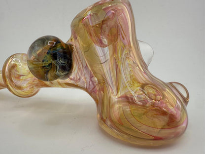 Royals Glass 24k Gold Fumed Hammer Pipe