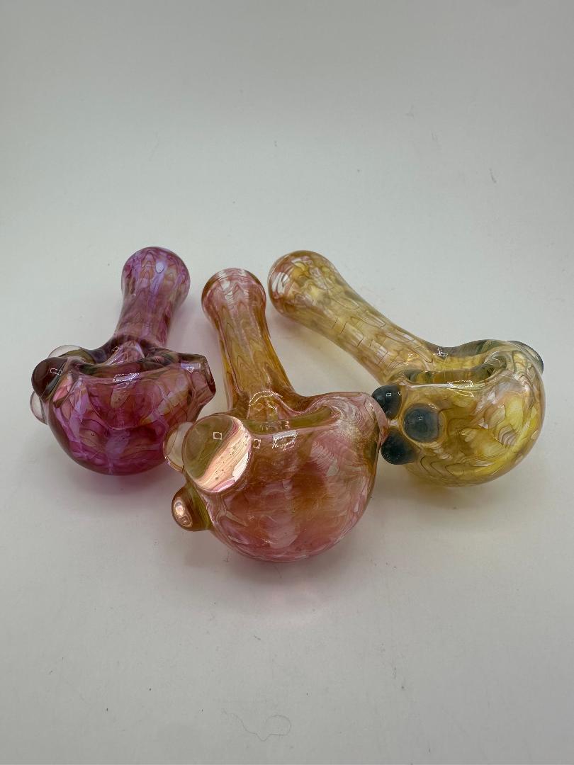 Crondo Glass Dry Pipe - Full Fumed w/ Dot Accent