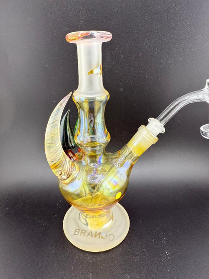 Brando Glass Sandblasted Mushroom Tree Rig 10mm 45°