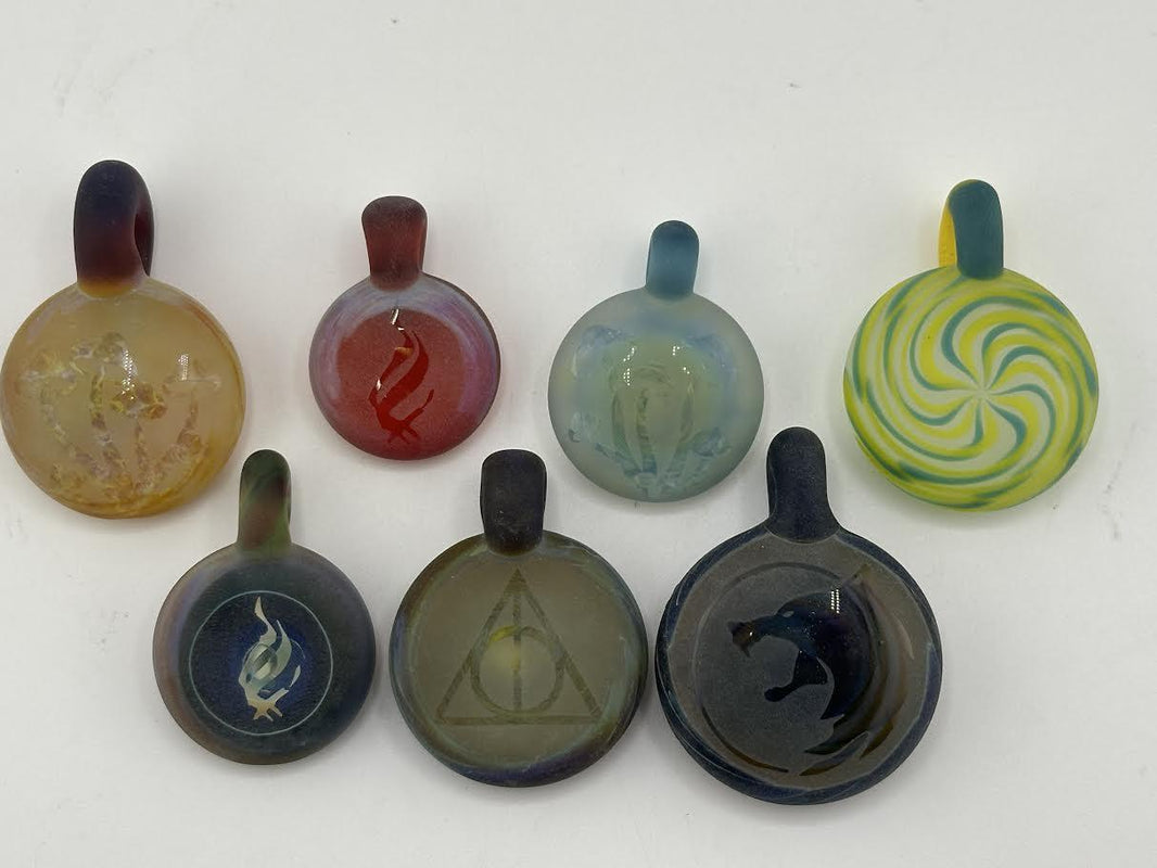 Danny W Glass Pendant - Sandblasted