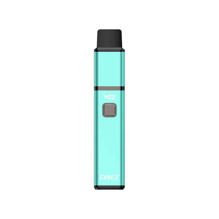 Yocan Cubex Vaporizer in mint green color, sleek design for wax concentrates.