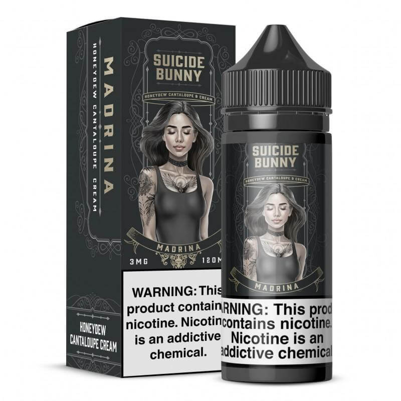 Suicide Bunny Honeydew Cantaloupe Cream E-liquid 120ml, featuring captivating flavors and premium ingredients.