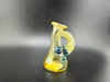 Brando Glass Fumed Carta Glass Replacement Dry Top with unique yellow and blue color accents, ideal for e-rigs.