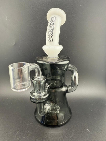Ruckus Glass Incycler White Neck Colored Bottom 14mm 90°