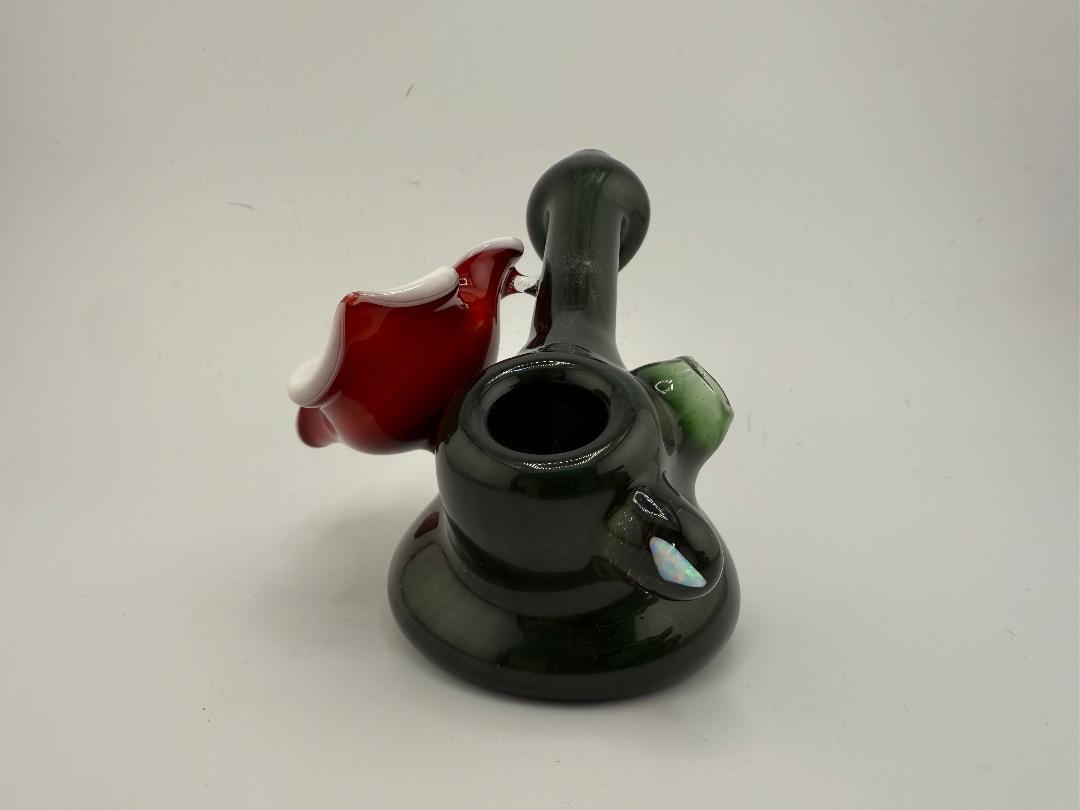 Highgrade Mike Glass Easter Squatlock Pipe featuring vibrant colors and intricate design, perfect for collectors.