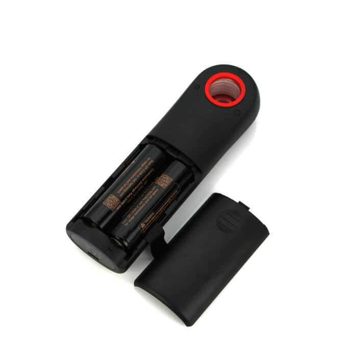 iSpire The Wand Induction Heater showcasing its black design and visible battery compartment for easy use.