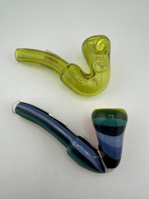 Phranq Glass Dry Pipe - Fully Worked Sherlock