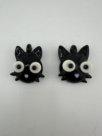 Tim Doane Glass Pendant / Necklace - Black Cat