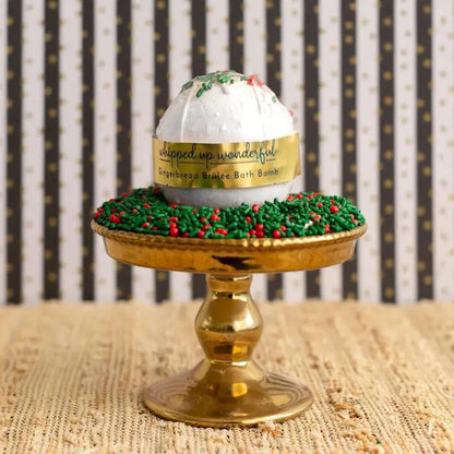 Whipped Up Wonderful Gingerbread Brulee Bath Bomb