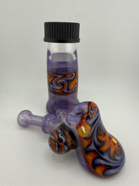 Highgrade Glass  Jar & Pipe Set Pink