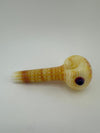 Filla John Glass Dry Pipe - Wrap And Rake Color Over White Base