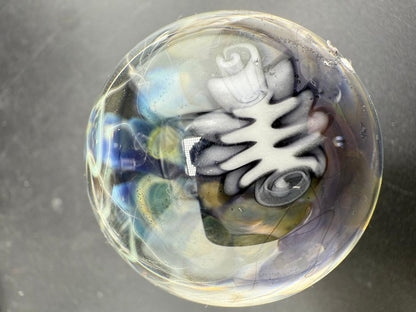 Highgrade Glass Marble - 40mm Millie Implosion w/ Opal Incasment