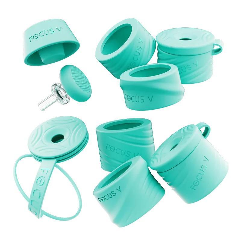 Focus V Carta Swivel and Silicone Accessory Kit featuring various silicone components in teal color.