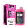 MNKE Bars XL 25K Puff Disposable Vape in Strawberry Melon flavor, 0% nicotine, featuring vibrant packaging and dual mesh coil.