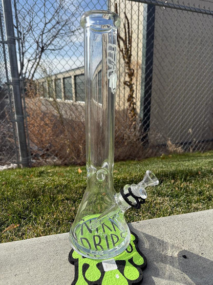 Thick Ass Glass (TAG) Beaker – Sandblasted 16" | 14mm 45° | Premium Glass Rig