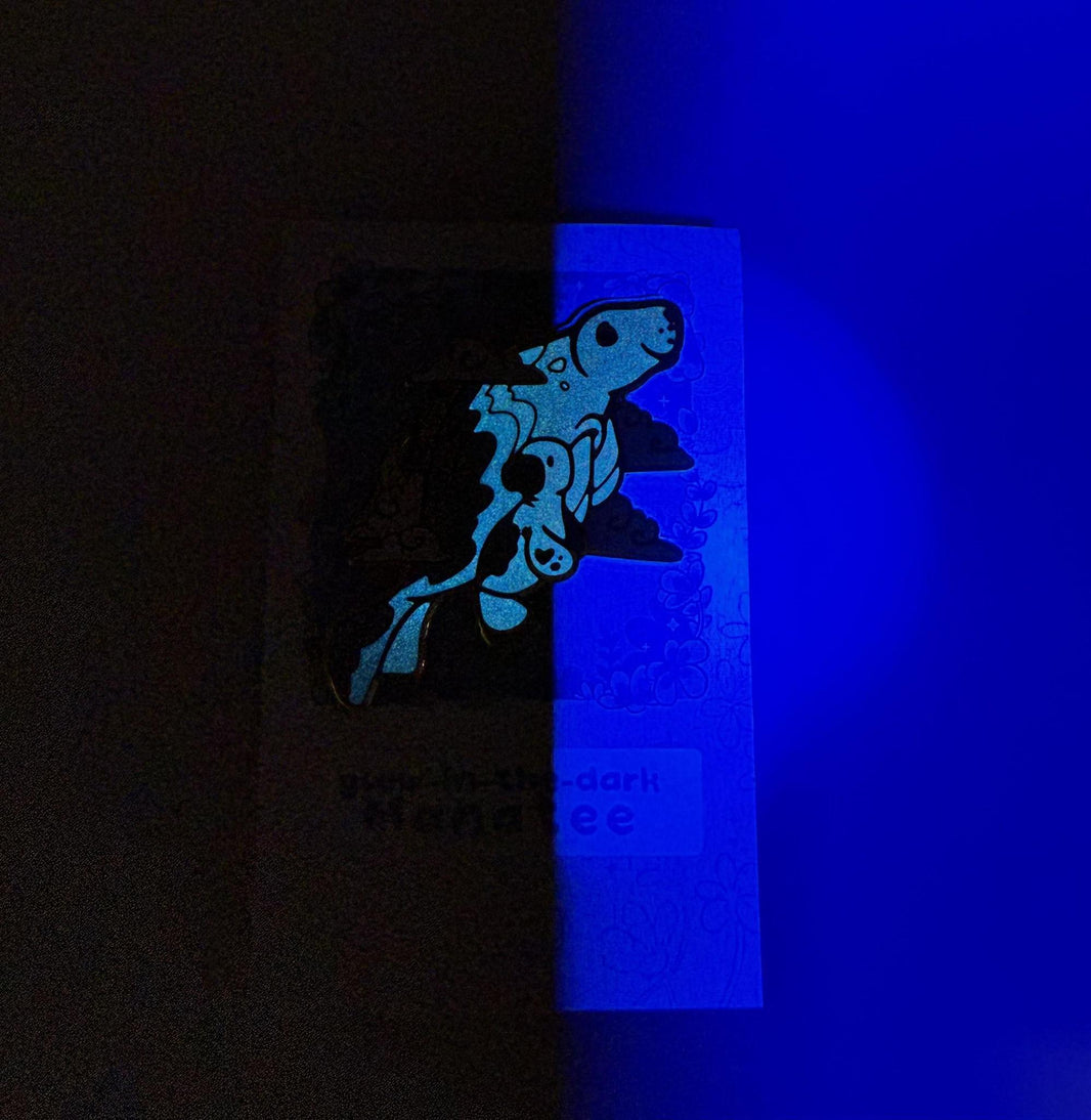 Evy Benita Pin - Glow-in-the-Dark Manatee