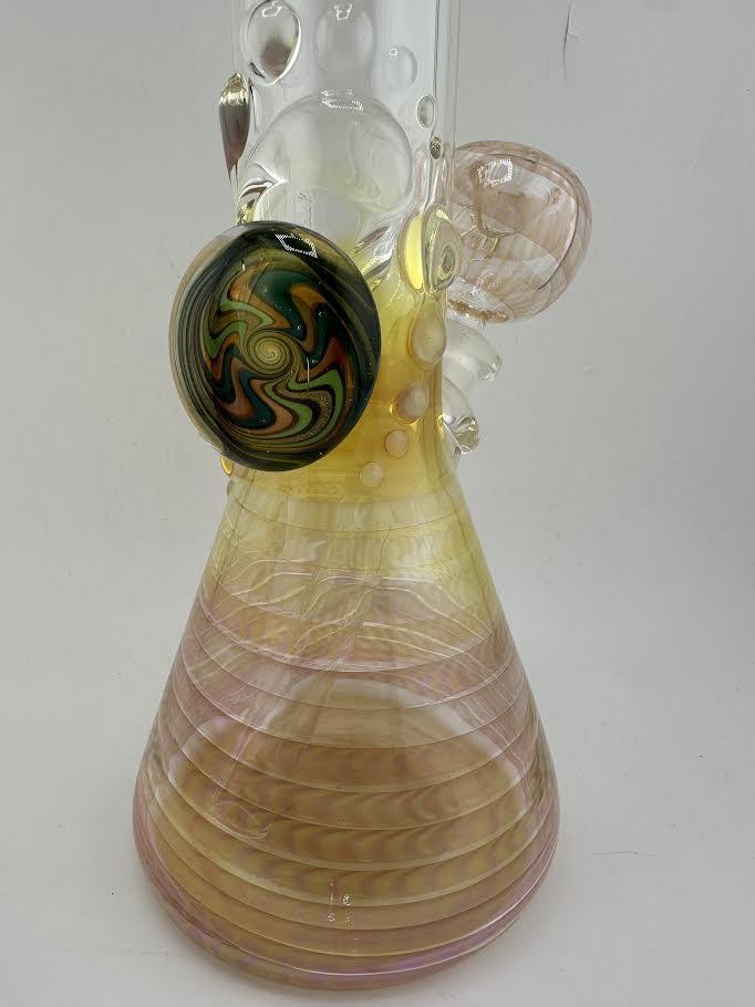 JP Killman Glass Flower Beaker - Fumetech on Clear