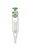 Toxic Sphere Nectar Collector TXNC32 with spherical green tip, designed for precision concentrate consumption.