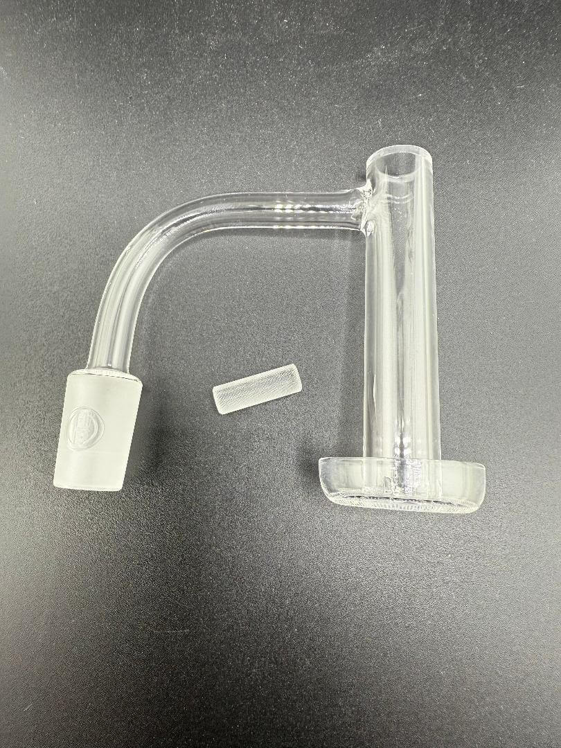 Highly Educated Control Tower Quartz Banger with clear design for precise dabbing and enhanced flavor.