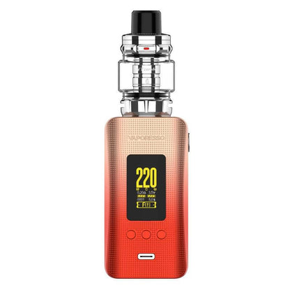Vaporesso Gen 200 Itank 2 Kit with a vibrant design, showcasing a digital display and sleek, high-performance design.