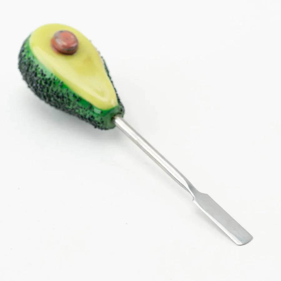 Empire Glassworks dab tool shaped like an avocado with a titanium tip for precise dabbing.