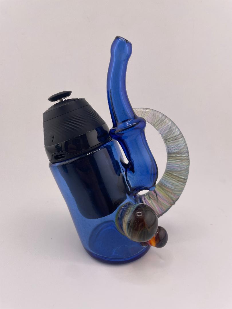 Brando Glass Puffco Proxy Glass - Cobalt Sherlock w/ Horn Attachment