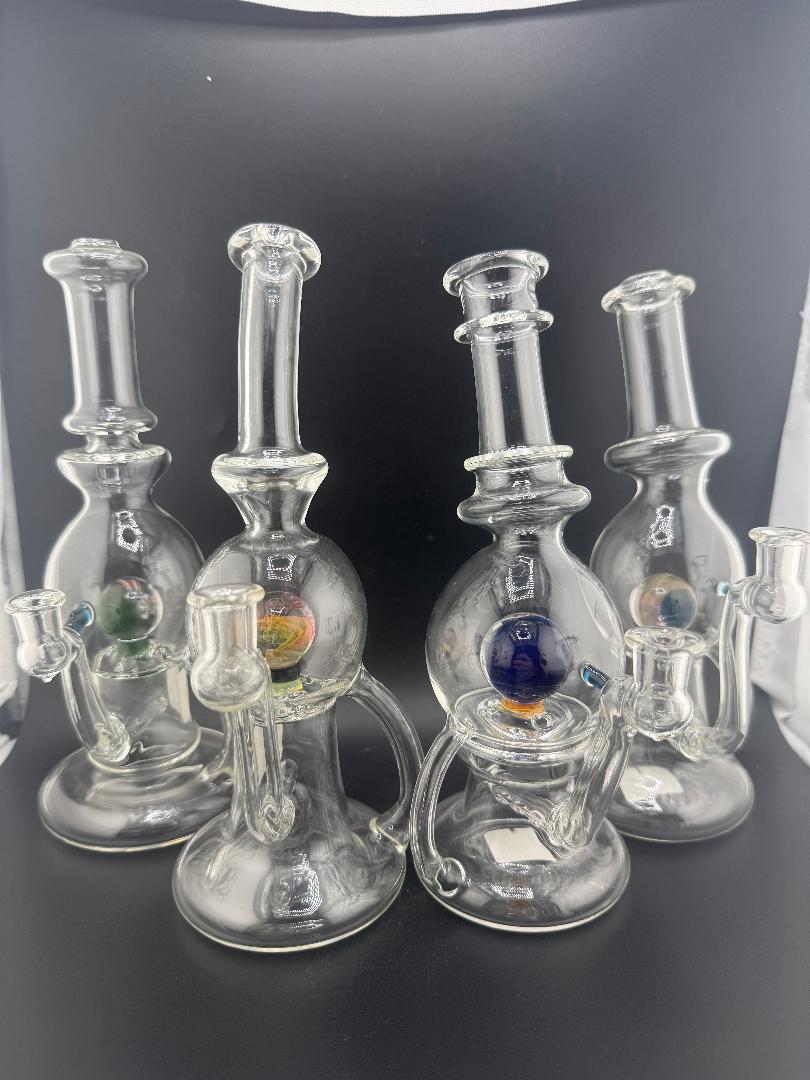 Brando Glass Clear Blooper Rig w/ Marble 10mm 90°