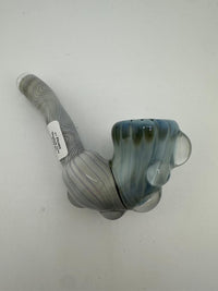 Phranq Glass Sherlock Pipe - Solid Color w/ Color Accents
