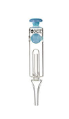 Toxic Sphere Nectar Collector TXNC32, clear glass design with a blue accent, perfect for enjoying concentrates.