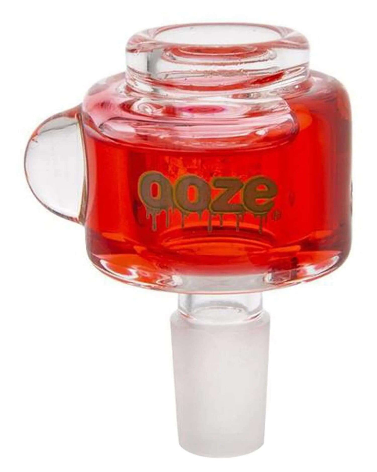 Ooze Cryo Bowl 14mm, glycerin-filled glass for cooler hits, designed for enhanced smoking experience.